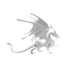 Quebra-cabeça de modelo de metal 3D: dragão mecânico respirador de fogo