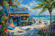 Quebra-cabeça DiGuoji Surf Shack 1000 peças