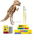 Quebra-cabeça Dinossauro Rex +12 Tinta Guache E Giz Marcação