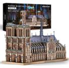 Quebra Cabeça Diy 3d Nano Metálico Catedral Notre Dame Paris