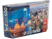 Quebra Cabeça Duplo 500 Pçs - Skylines Cosmopolitas- Grow 03920