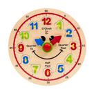 Quebra-cabeça educacional de madeira Happy Clock Knob em forma de brinquedo