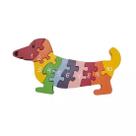 Quebra-Cabeça Educativo em Madeira Cachorro com Números