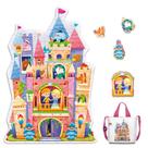 Quebra-cabeça ELX Castle 60 peças para crianças a partir de 3 anos com bolsa de armazenamento Quebra-cabeça ELX Castle 60 peças para crianças a partir de 3 anos com bolsa de armazenamento