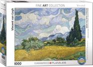 Quebra-cabeça EuroGraphics: Campo de trigo com ciprestes, de Van Gogh