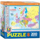 Quebra-cabeça EuroGraphics Mapa da Europa 200 peças
