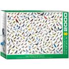 Quebra-cabeça EuroGraphics O Mundo das Aves 2000 Peças