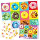 Quebra-cabeça fishwisdom, 100 peças de donuts para crianças de 4 a 8 anos