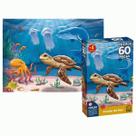 Quebra Cabeça Fundo do Mar 60 Peças Infantil Grow Quebra Cabeça Fundo do Mar 60 Peças Infantil Grow