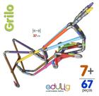 Quebra-cabeça Geométrico Edulig Puzzle 3D Grilo - 67 peças e conexões - 37 cm de comprimento
