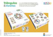 Quebra-cabeça geométrico Edulig Puzzle 3D Triângulos & Varetas - 9 desafios para montar, crie novas formas - 183 peças e conexões