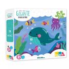 Quebra-Cabeça Gigante Babebi Fundo do Mar 12 Peças +2 Anos Raciocínio Lógico