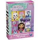 Quebra cabeca gigante gabbys dollhouse 48 pecas grow