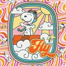 Quebra-cabeça grande Ceaco Peanuts Snoopy Fly de 300 peças 54x38 cm