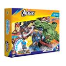 Quebra-Cabeça Grande Vingadores 120 Peças Montessori Marvel Studios Educativo + 6 Anos