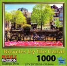 Quebra-cabeça Guoml Puzzle Passion Bicycles By The Canal 1000 unidades Quebra-cabeça Guoml Puzzle Passion Bicycles By The Canal 1000 unidades