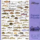 Quebra-cabeça Heritage Puzzle Inc. Fishes Great Lakes 550 unidades