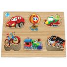 Quebra-Cabeça Infantil com Pinos - Meios de Transporte Quebra-Cabeça Infantil com Pinos - Meios de Transporte