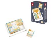 Quebra-Cabeça Infantil Cubos de Madeira Animais 7 Peças Jogo Educativo Montessori