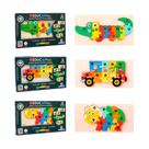 Quebra Cabeça Infantil Educa Play Animais e Ônibus Coloridos Brinquedo Educativo de Montar Quebra Cabeça Infantil Educa Play Animais e Ônibus Coloridos Brinquedo Educativo de Montar