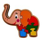 Quebra-Cabeça Infantil Elefante Brinquedo Educativo em MDF
