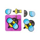 Quebra Cabeça Infantil Madeira 4 Partes Abelha Babebi