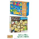 Quebra cabeça Infantil O Alfabeto em Madeira + Jogo Associe Numeros e Frutas em Madeira