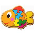 Quebra-Cabeça Infantil Peixe Brinquedo Educativo em MDF Quebra-Cabeça Infantil Peixe Brinquedo Educativo em MDF
