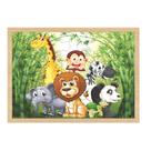 Quebra-Cabeça Infantil Safari Brinquedo Educativo em MDF