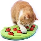 Quebra-Cabeça Interativo Para Gatos Com Dispensador De Petiscos E Arranhador Para Dias Chuvosos