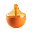 Quebra-cabeça interativo Wobble Toy, dispensador de guloseimas para cães, laranja
