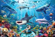 Quebra-cabeça JOYZEXY Underwater World Ocean 100 peças para crianças de 4 a 10 anos