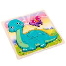 Quebra-cabeça Kids Cartoon 3D Frog Wood 15cm x 15cm