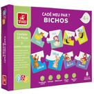 Quebra-Cabeca Madeira Cade Meu Par Bichos 18Pcs
