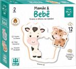 Quebra cabeça Mamãe e Bebê BE a BA 12Pçs 0413