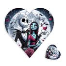 Quebra cabeça mdf jack skellington e sally formato coraçao Quebra cabeça mdf jack skellington e sally formato coraçao