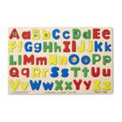 Quebra-cabeça Melissa & Doug, alfabeto maiúsculo e minúsculo, 52 peças