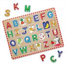 Quebra-cabeça Melissa & Doug Lift & See Alphabet Wood 26 peças