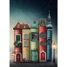 Quebra-cabeça MISITU Book City 1000 peças 50x70 cm Challenging