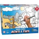 Quebra cabeca monte e pinte safari 24 pcs - Pais & Filhos