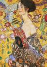 Quebra-cabeça Moruska Lady with Fan, de Gustav Klimt, 1000 peças