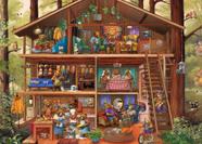 Quebra-cabeça Mulic Artist Chris Bigelow Bear Cabin 500 unidades Quebra-cabeça Mulic Artist Chris Bigelow Bear Cabin 500 unidades