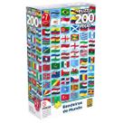 Quebra Cabeça Original 200 Peças Bandeiras do Mundo Quebra Cabeça Original 200 Peças Bandeiras do Mundo