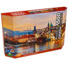 Quebra Cabeça Panorama 1500 Peças Pôr do Sol em Praga