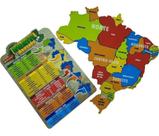 Quebra Cabeça Pedagógico Educativo Mapa Brasil Regiões - Maninho