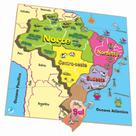 Quebra-Cabeça Pedagógico Mapa - Regiões