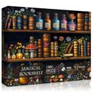 Quebra-cabeça PICKFORU Magic Bookshelf 1000 peças para adultos