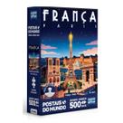 Quebra cabeça postais do mundo frança 500 peças nano paris Quebra cabeça postais do mundo frança 500 peças nano paris