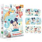 Quebra Cabeça Progressivo Mickey Mouse Baby 3 em 1 Toyster
