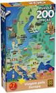 Quebra Cabeça Puzzle 200 Peças Viagem Pela Europa 4559 PUZZLE 200PCS VIAGEM PELA EUROPA 4559